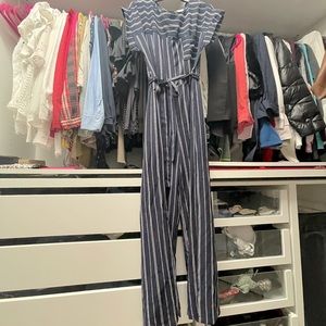 Striped blue and white jumper, Size L